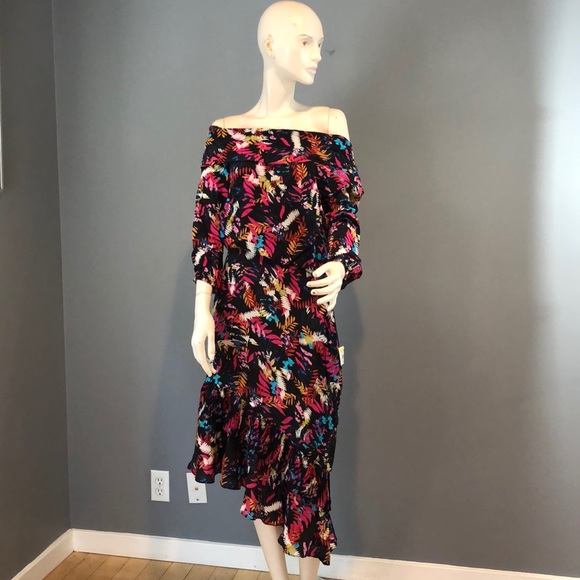 SALONI Dresses & Skirts - NWT Saloni Silk Print “Lexie” Dress Size 10